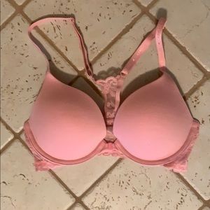 Lace racer back bra